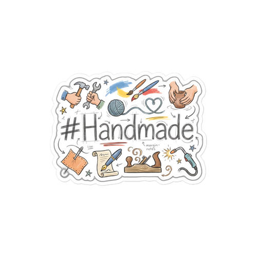 #Handmade Sticker — W1-HANDMADE — 10×8
