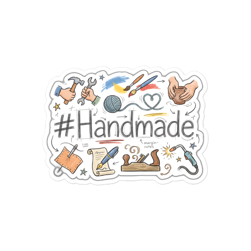 #Handmade Sticker — W1-HANDMADE — 5×5