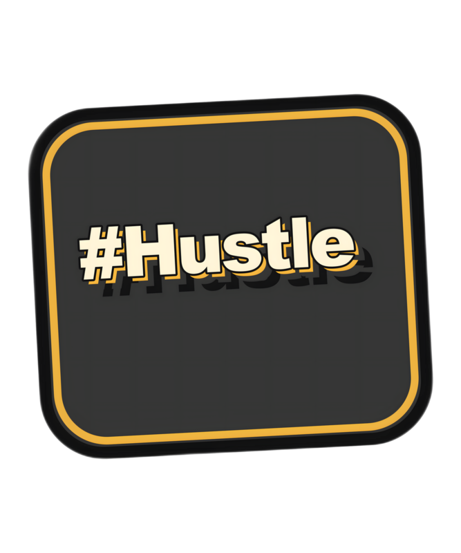#Hustle T-Shirt - W1-HUSTLE - Front