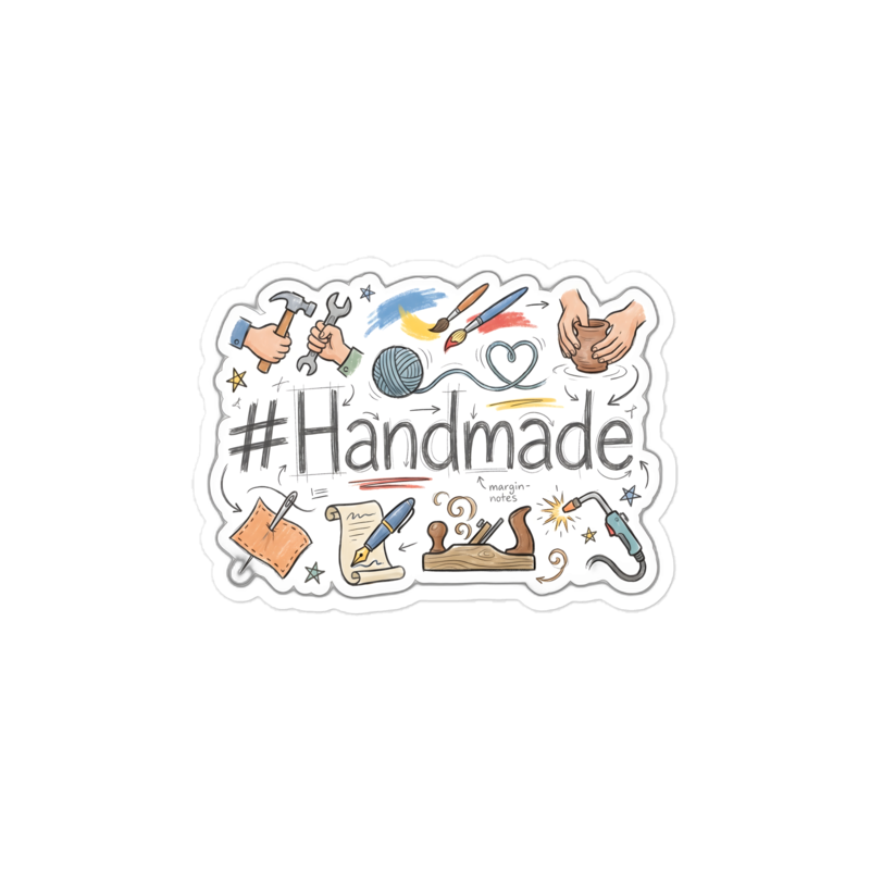 #Handmade Sticker — W1-HANDMADE — 8×6