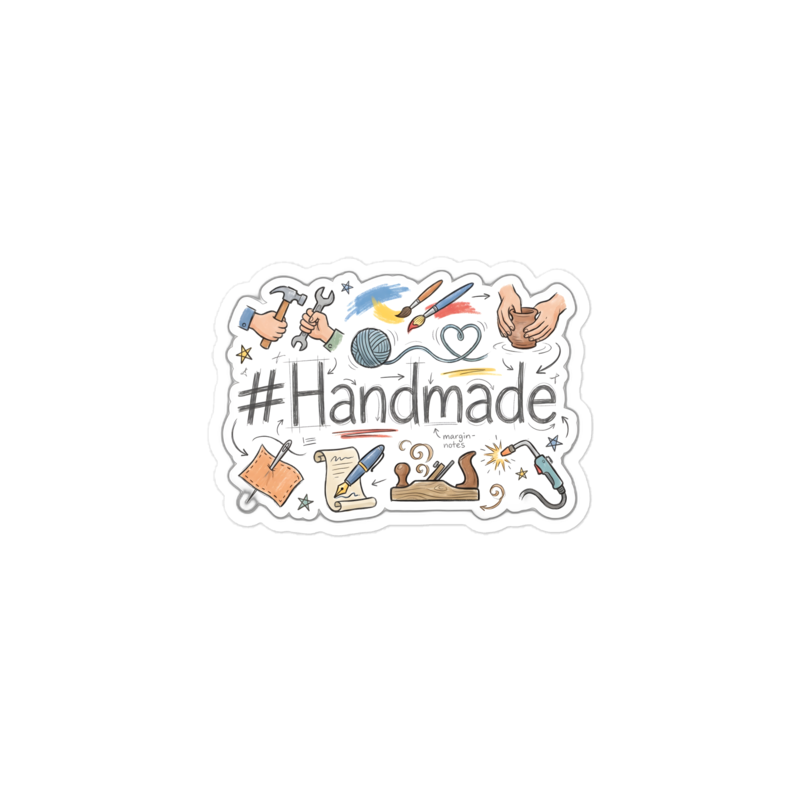 #Handmade Sticker — W1-HANDMADE — 4×4