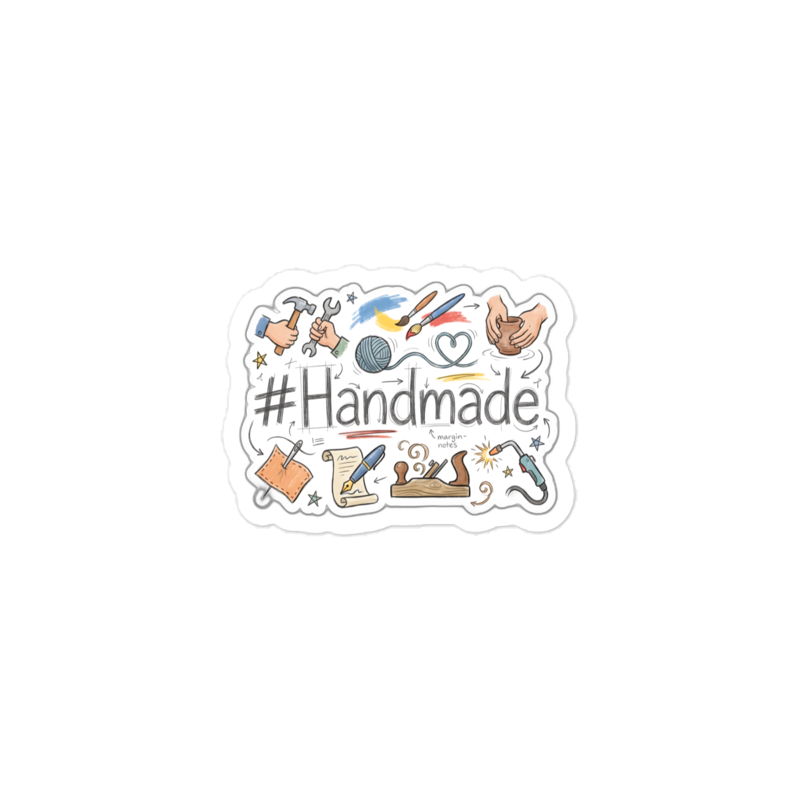 #Handmade Sticker — W1-HANDMADE — 6×4