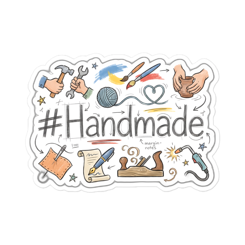 #Handmade Sticker — W1-HANDMADE — 6×6